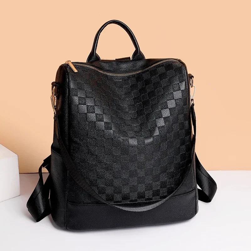 thumbnail image 1 of Mochila para mujer, moderna y elegante, a prueba de ladrones, de gran capacidad, para estudiantes, 1 of 5