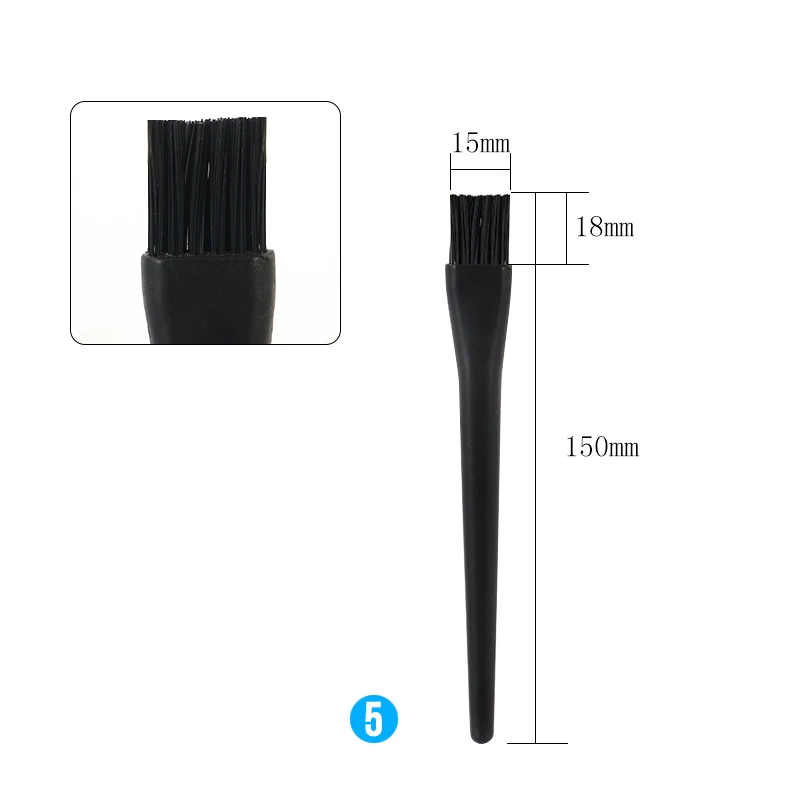 8pcs 정전기 방지 브러시 ESD 안전 청소 브러시 ??도구 BGA PCB 보드 청소 먼지 정전기 브러시 다목적 수리 도구