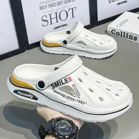 2025 Summer New Fashion Open-Toe Slippers Large Size Couples Beach Sandals Trendy Sports Shoes EVA Material Adult Flip Flops