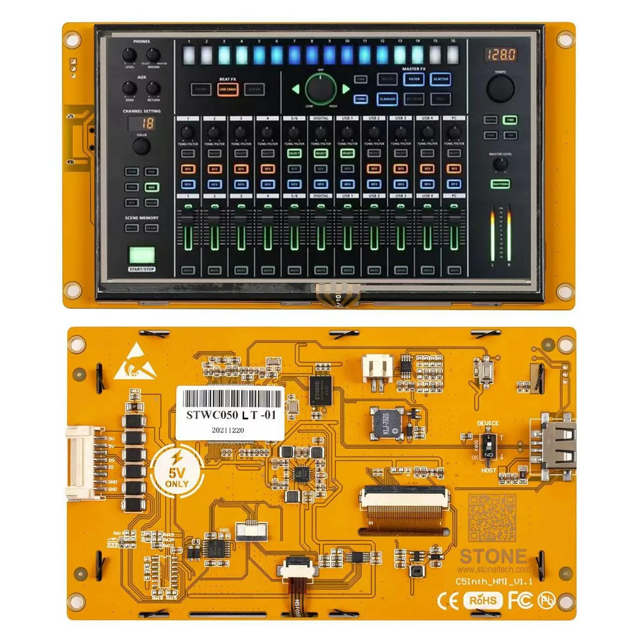 5 inch TFT HMI Driver design your project on Windows system PC or MacOS PC, or you can also design on website version directly.