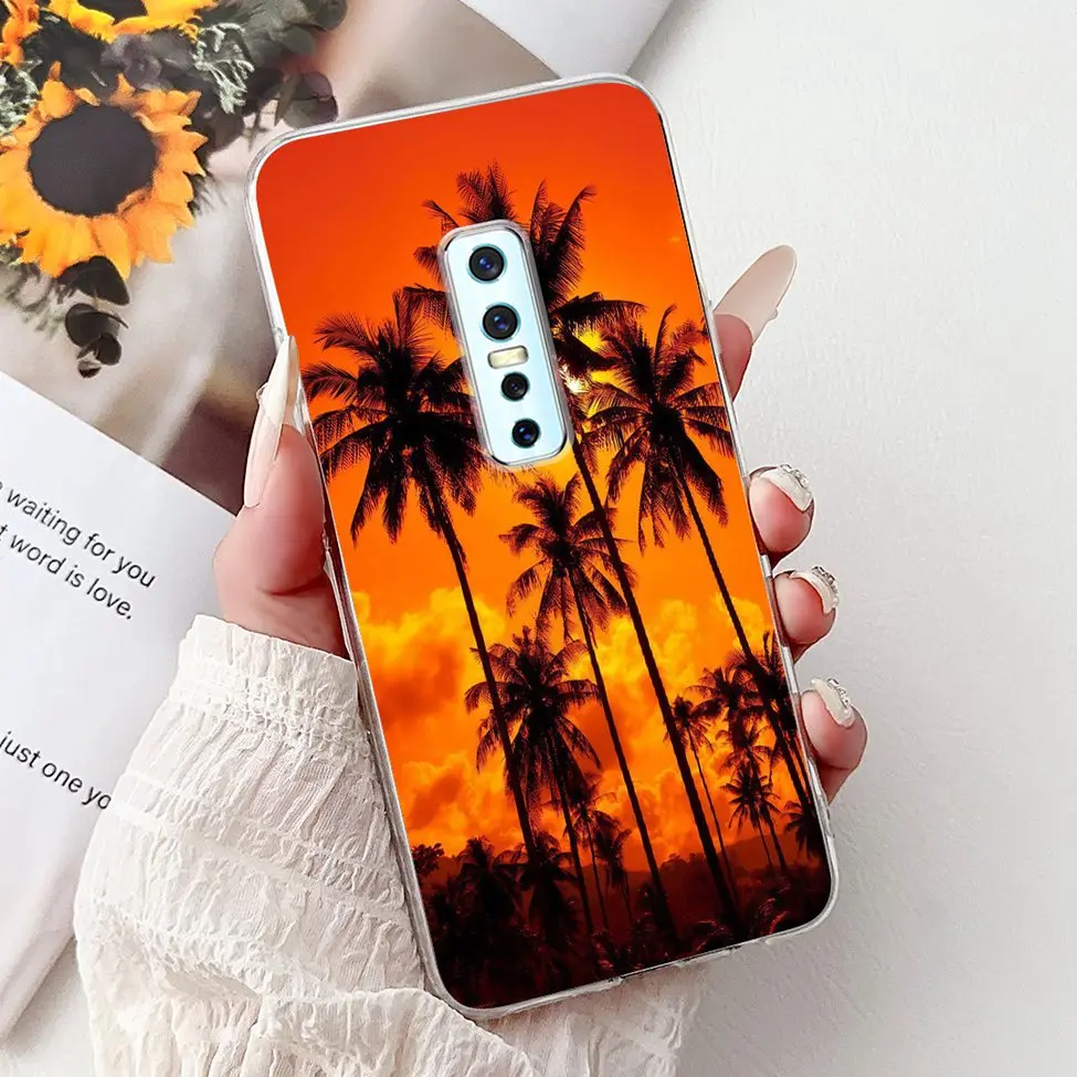 Clear Luxury Fashion Flowers Cat Design Soft Back Phone Case