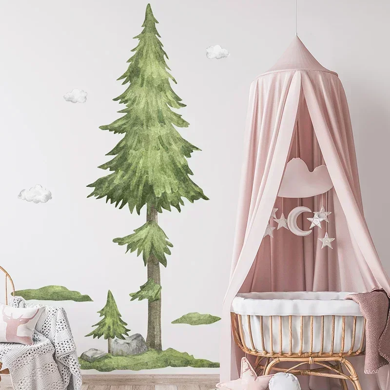Wall stickers 215cm large forest tree kids room bedroom home decor living room PVC