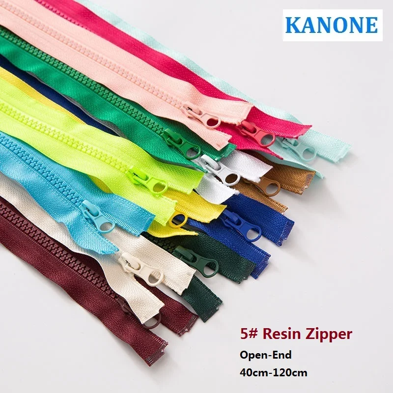 Resin Open-End Zipper for Garment Sewing and Accessories