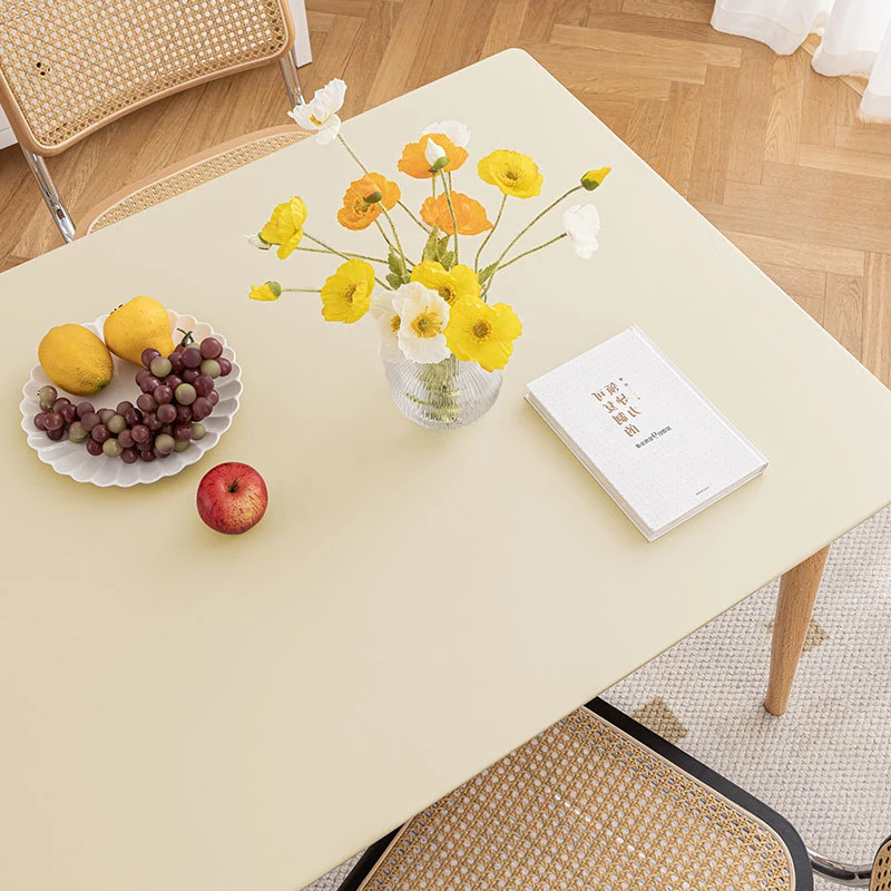 Waterproof Oilproof Tablecloth PU Leather Table Cover Student Desk Mat