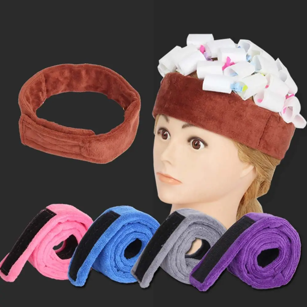 Salon SPA Hair styling Adjustable Magic Tape Make Up Tool Perm Facial Headband Shower Cap Head Stretch Band Toweling Hair Wrap