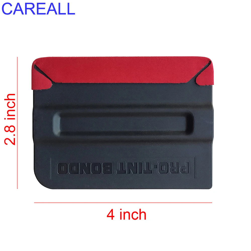 CAREALL 3pcs Car Window Tint Magnet Squeegee Installation Tool Carbon Fiber Film Vinyl Wrap Stickers Decals Suede Felt Scraper vinyl squeegee window tinting squeegee window tint squeegee