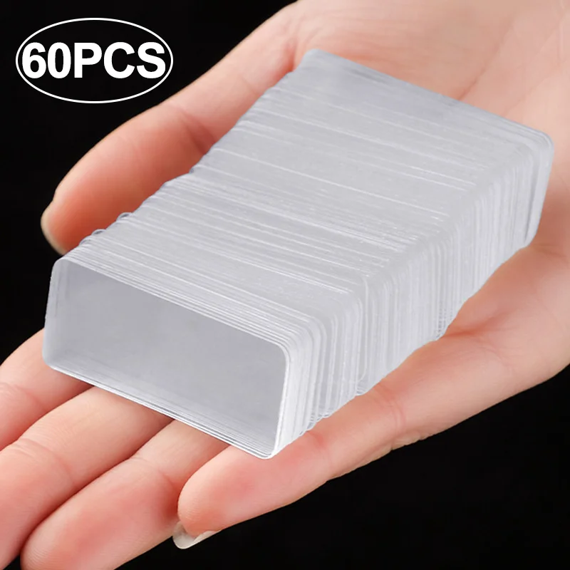 

10-60Pcs Double Sided Sticker Tape Reusable Nano PVC Tape Waterproof Wall Sticker Traceless Self Adhesive Transparent Tape 2x5cm