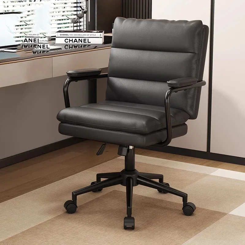 

Extension Mobile Office Chairs Leather Pillow Ergonomic Design Swivel Work Chair Lounge Floor Cadeira Gamer Office Furnitures