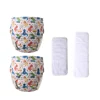 Adult Cloth Diaper Washable Ice Silk Incontinence Pant for Elderly Reusable Adjustable Waterproof Underwear with 2PCS Insert 1