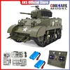 COOLBANK MODEL RC Tank 1/16 USA Stuart M5A1 Isoscale Simulation Model Open The Cannon Barrel Retractable Tank Toys Toys for Boys 1