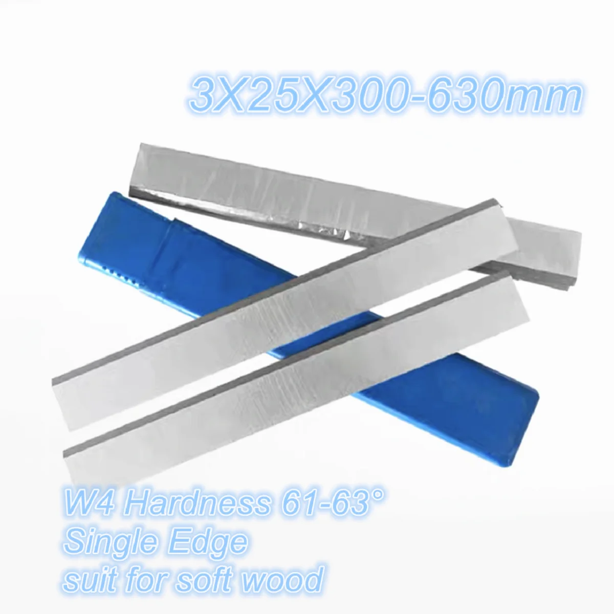 3 Pcs W4 Wood Planer Knife Jointer Blade Cutting Knifes Length 3X25X300