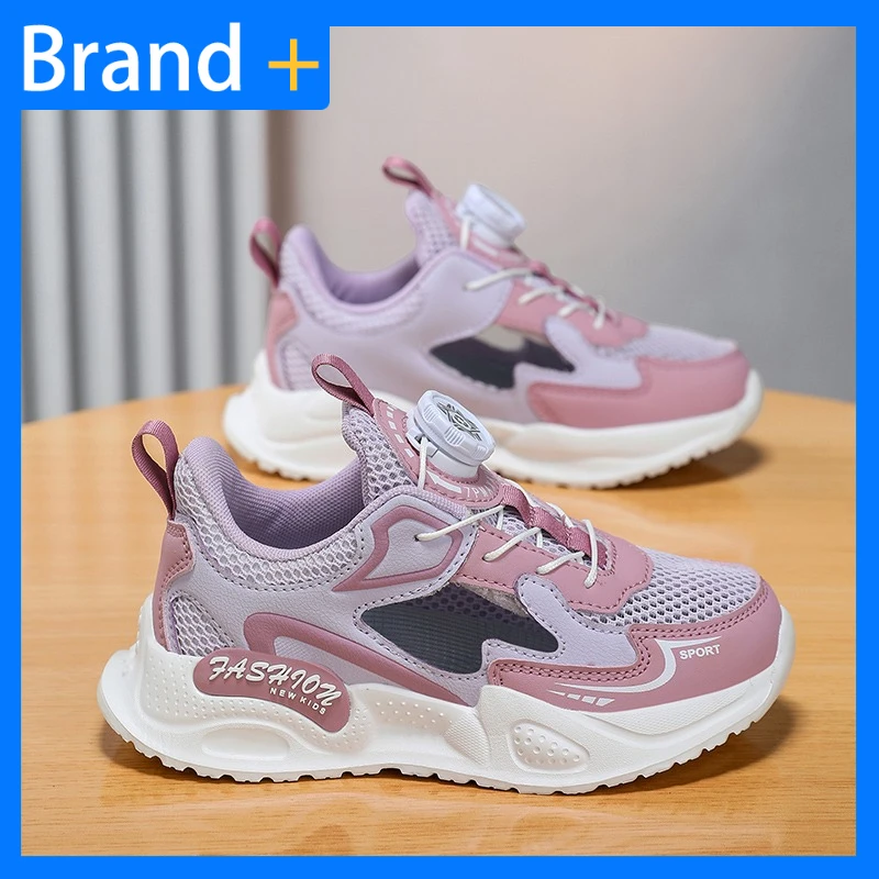 Girls Pink Sneakers 6