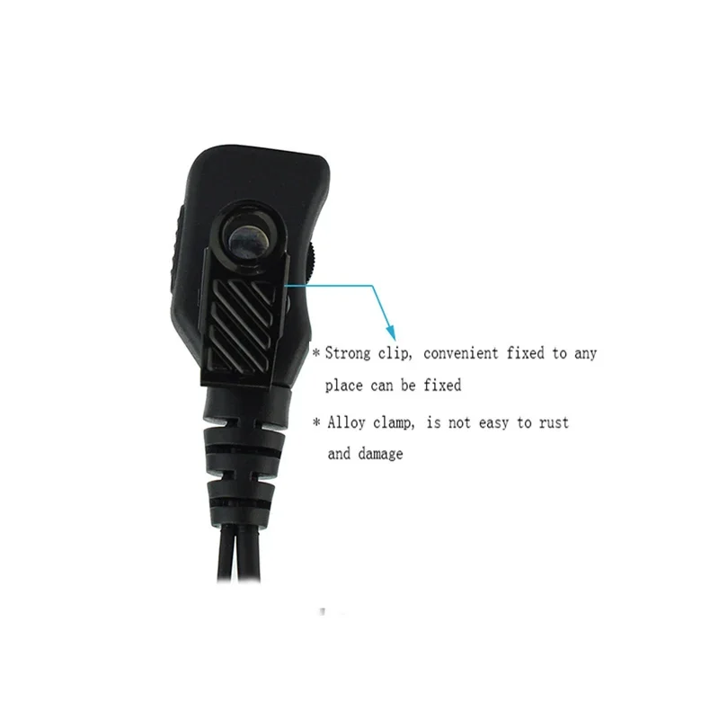 รูปสินค้า หูฟังปรับปริมาณ PU ลวด 2Pin PTT สำหรับวิทยุ Kenwood BaoFeng UV-5R
