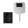 *Nordic Creative Black And White Squatting Toilet With Concealed Wall Mounted Induction Water Tank For Wall Squatting Toilet 1