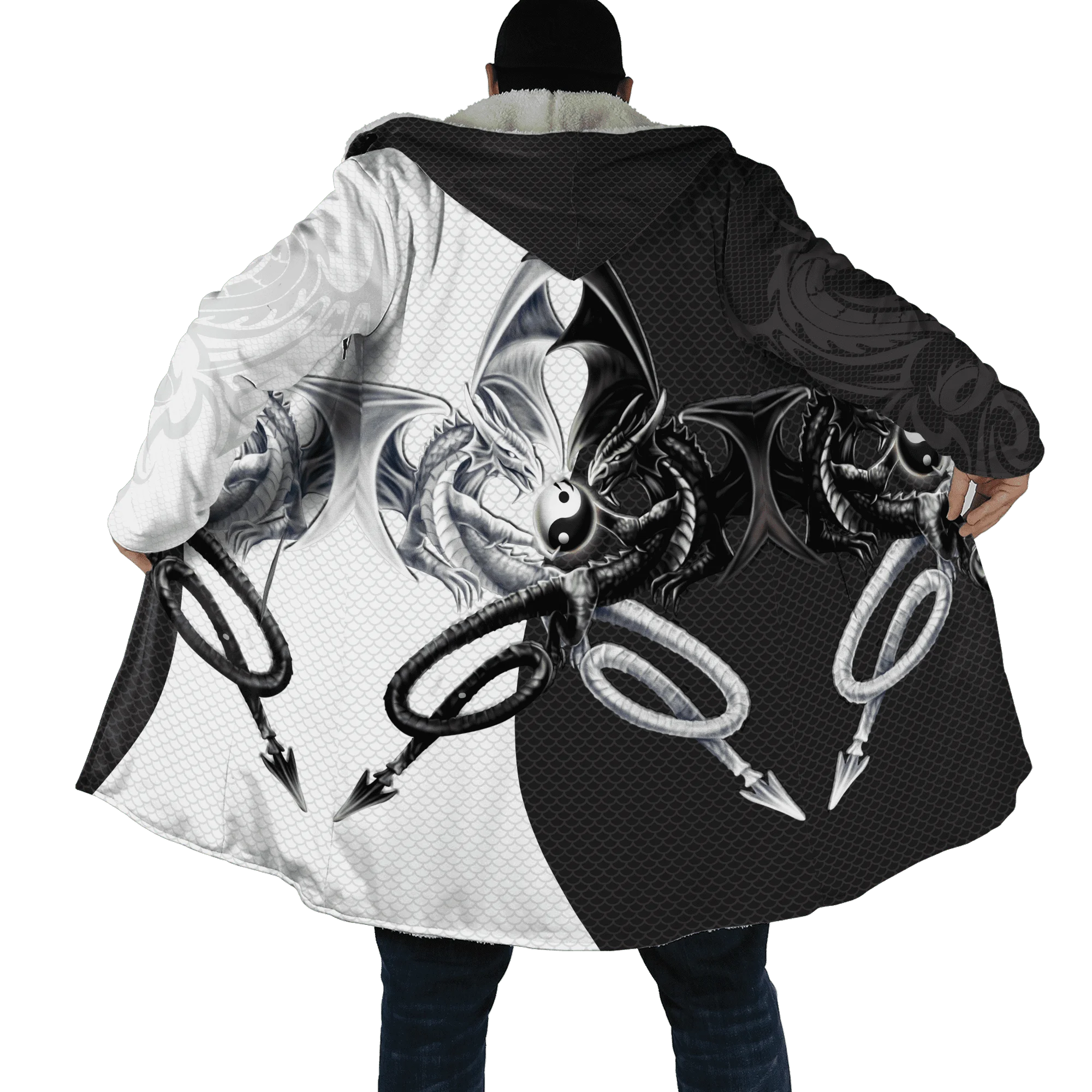 Mens Wool Capes Cloaks | Vikings Odin Hooded Coat | Viking