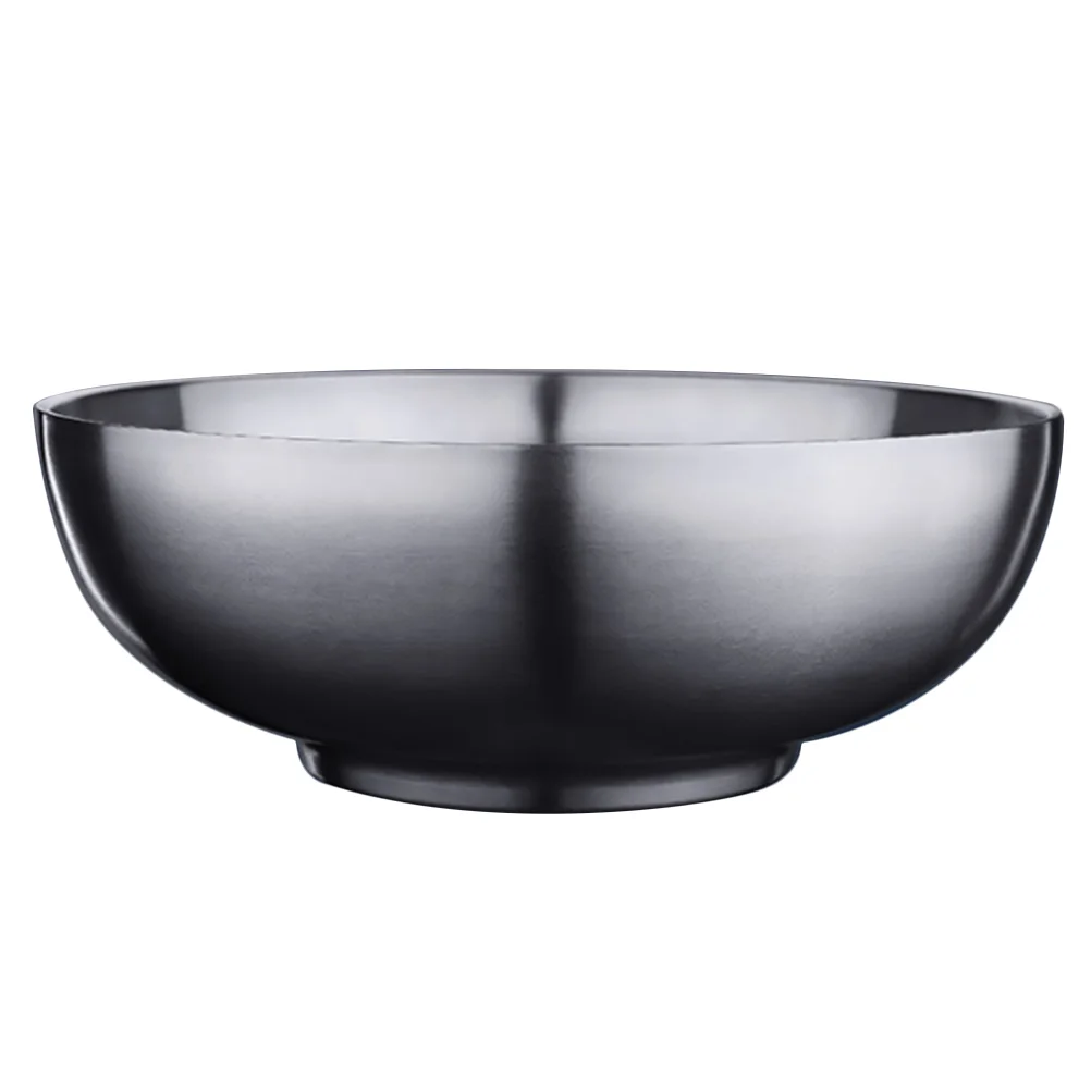 

Stainless Steel Bowl Salad Noodle Bowl Metal Serving Bowl Mixing Bowls Containers Double Layer for Chili Tortilla Soup Oatmeal