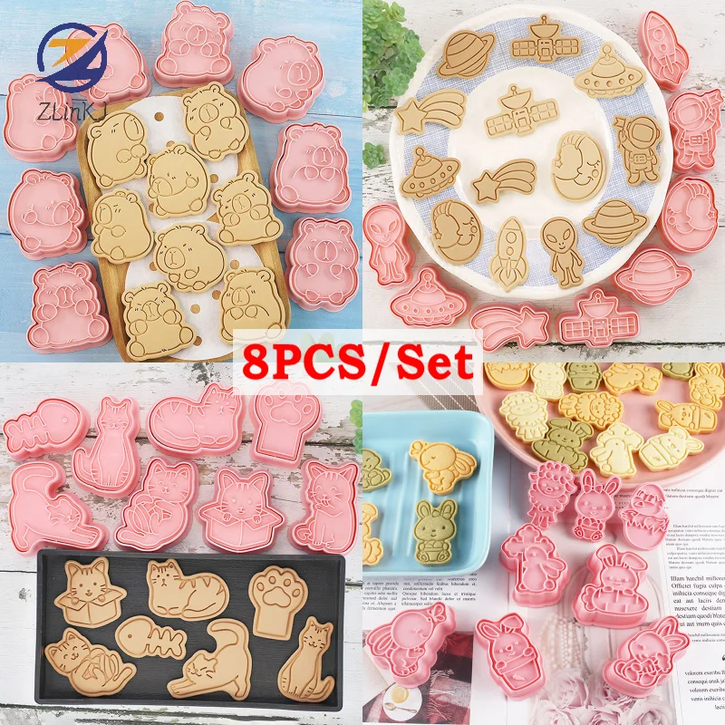 Cartoon Capybara Shaped Cookie Cutter Kit Animal Fondant Biscuit Mold Cake Decoration Tools Baking Accessories Kitchen Gadget cookie cutter baking mold cookie mould baking decorating tools