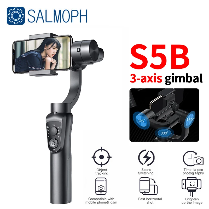 Handheld Gimbal Stabilizer 3-Axis Smartphone Gimbal For Xiaomi Huawei iPhone 14 Pro Max YouTube Vlog Video Record