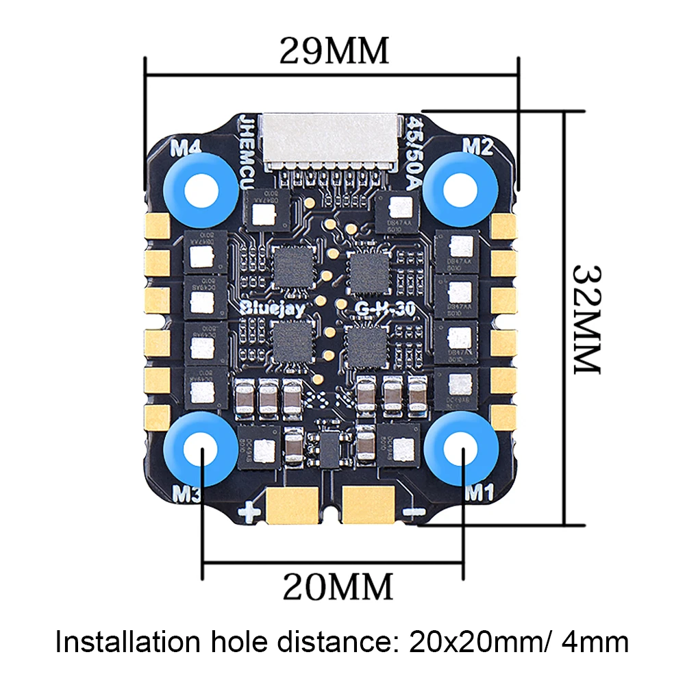 รูปสินค้า ESC 45A/50A 4in1 สำหรับโดรน FPV