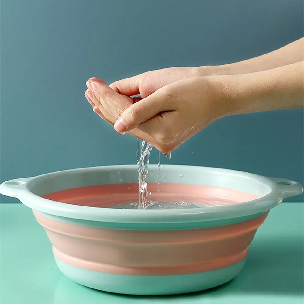 

Useful Baby Stuff Baby Care Product Cartoon Cute Household Basin Infant Nursing Supplies Baby Folding Washbasin Kids Bathtub