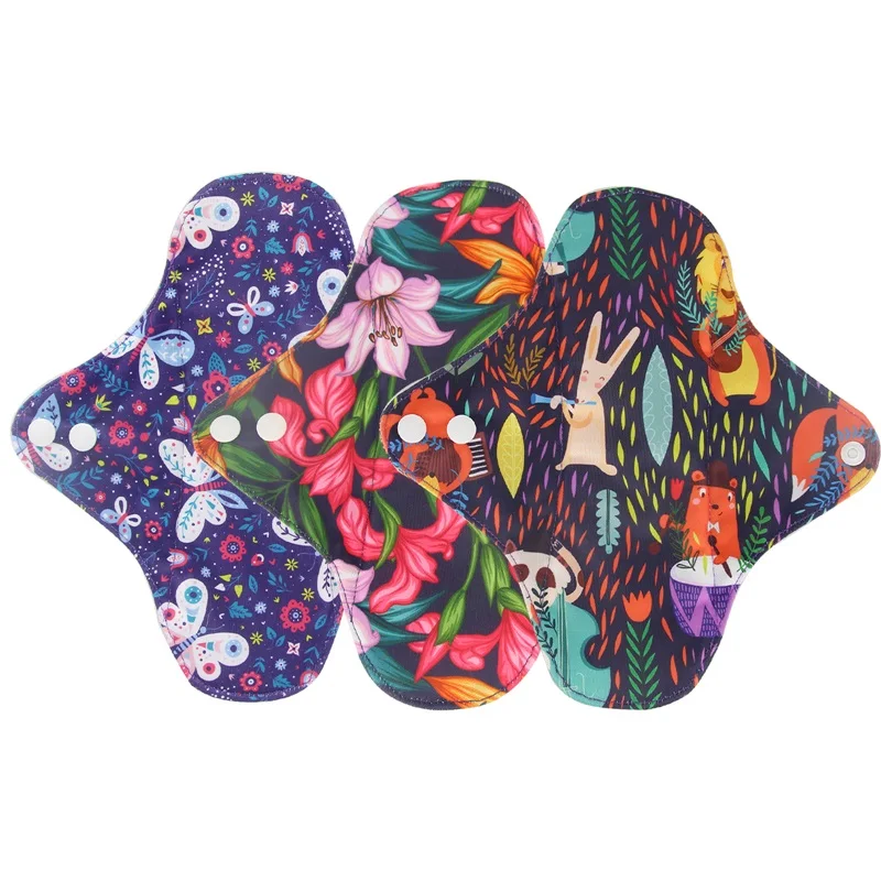 

Reusable Sanitary Towels Breathable Soft Women Panty Liner New Reusable Washable Bamboo Charcoal Menstrual Pad S-XL Dropshipping