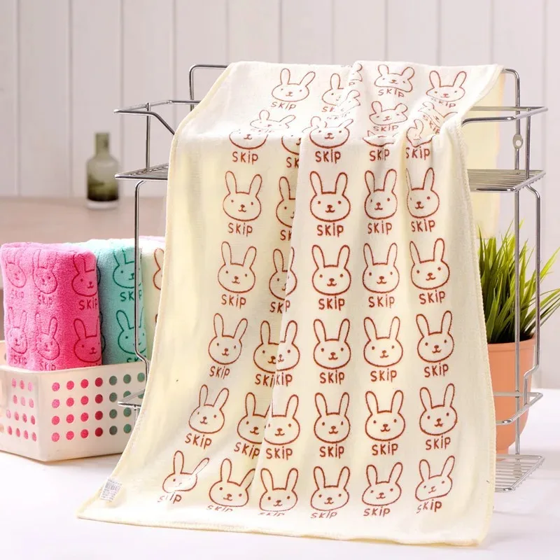Pet Bath Towel Soft Lovely Cartoon 35*75cm Pets Dog Cat Puppy Super Absorbent Towel Dry Hair Super Large