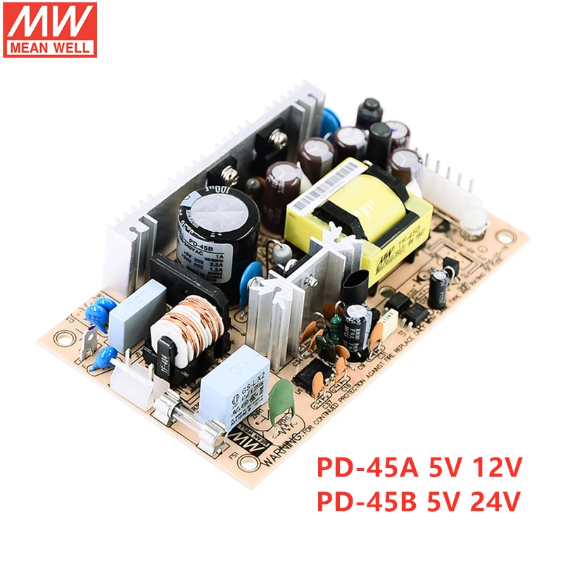 

MEAN WELL печатная плата типа PD-45 Series 40W 45W двойной выходной импульсный источник питания PD-45A