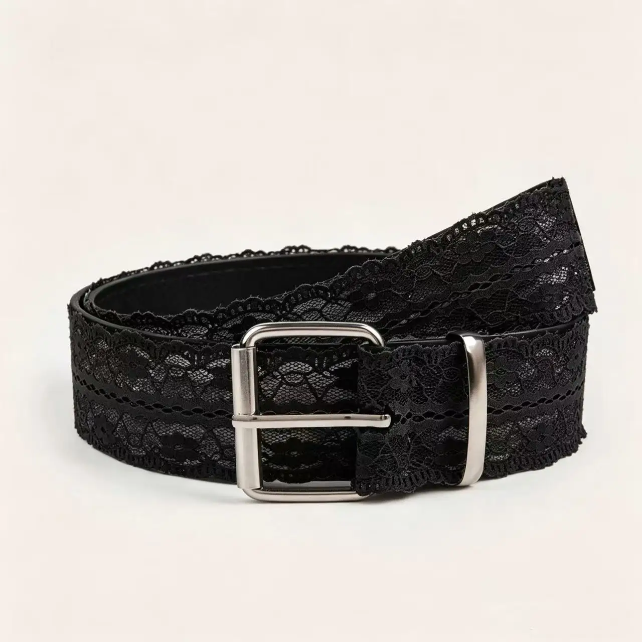 Beautiful Lace Waist Belt Leather Decor Accessory Gift Lace Waistband White Floral Casual Waist Strap Fashion Accent for Women
