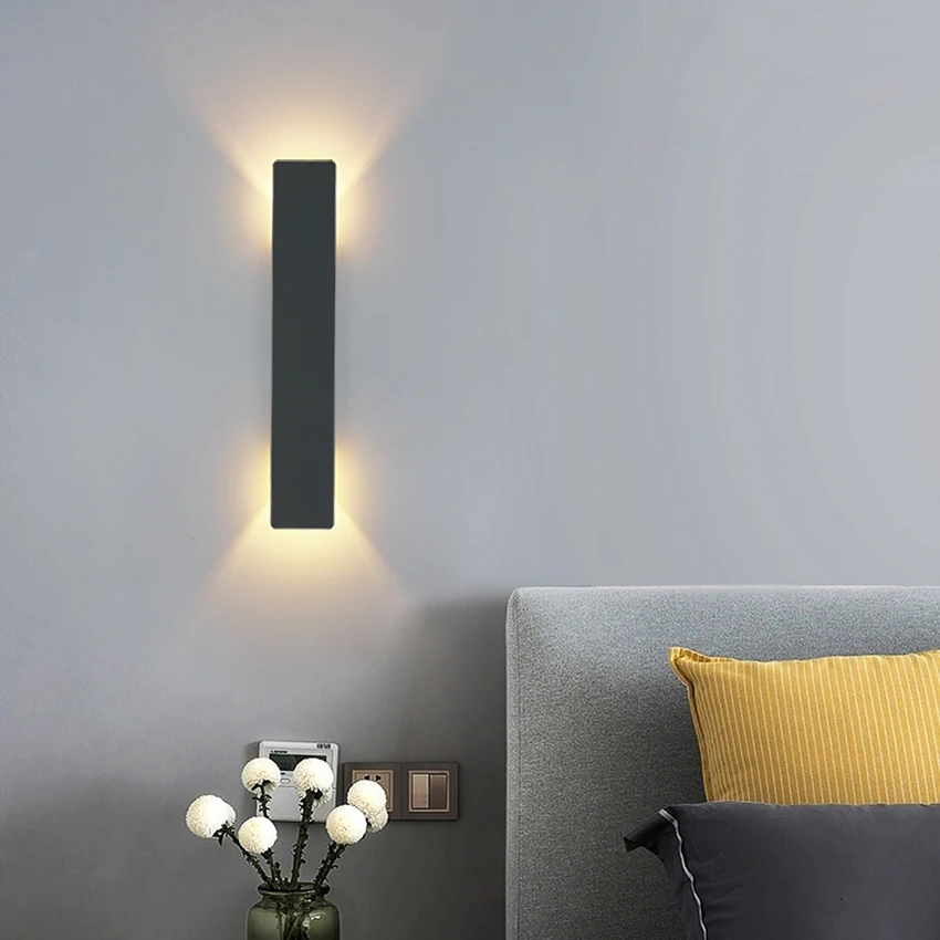 

Aluminum LED Wall Lamps, Modern Simple Bedroom Lights, Indoor Lighting, Dining Room, Corridor Lighting, AC85-265V