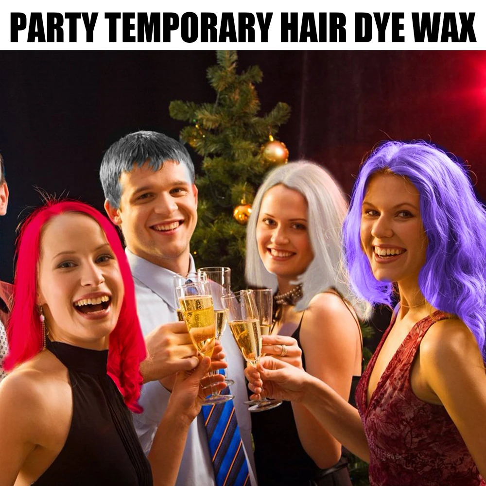 Description Picture 2 of item4Pcs X 30g Party Temporary Hair Dye Wax Modelling Easy to Color Cosplay Convenient Styling Beauty Health Maquiagem Safe No Toxic