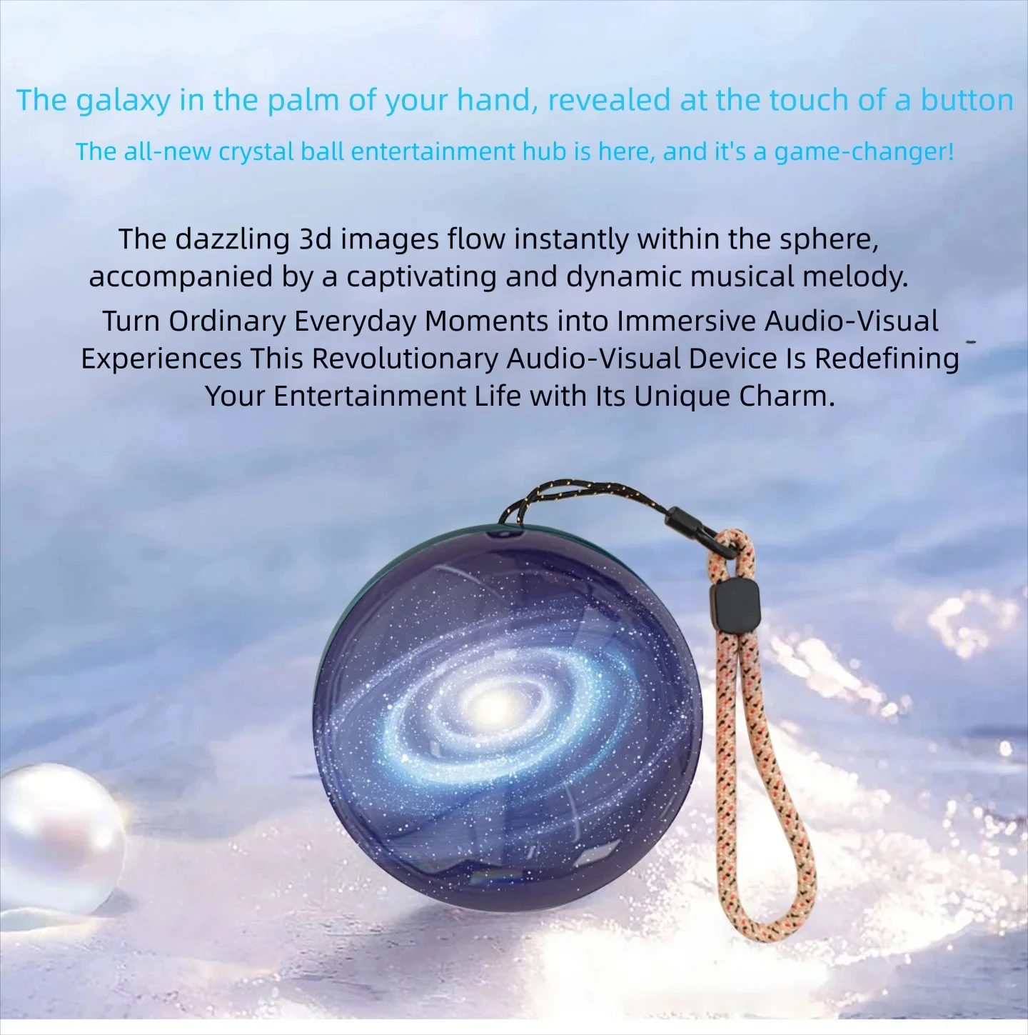 3D Video Memory Orb 4GB Video Player 400mAh Crystal Ball Lamp Resolution 480×480