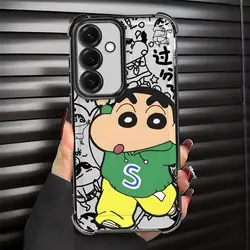 Charming Crayon Shin Chan Cartoon Phone Cover Case - Galaxy A21s (Mix01)