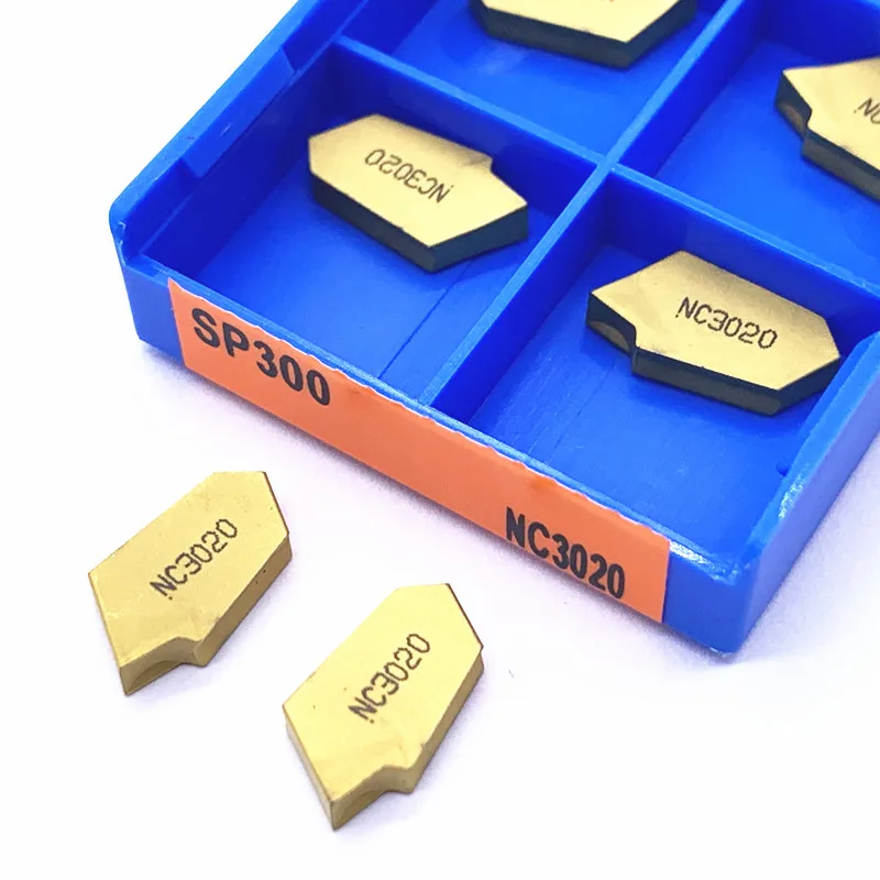 

10pcs/box grooving inserts SP300 PC9030 NC3020 NC3030 grooving carbide inserts SP 300 lathe tools turning insert