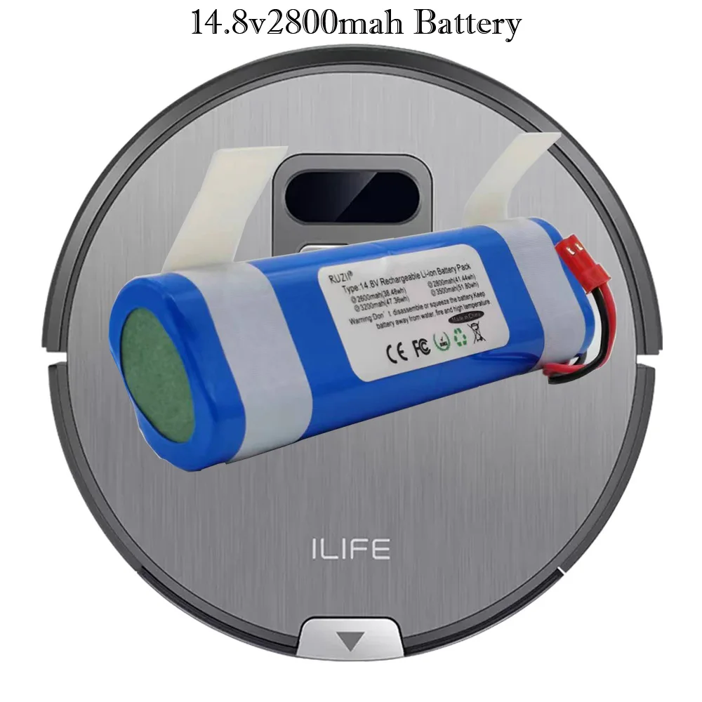

ILIFE14.8V2800MAH 18650 Lithium Battery For ILIFE V3s Pro, V50,V55, V5s Pro, V8s, X750 Robot Vacuum Cleaner Battery