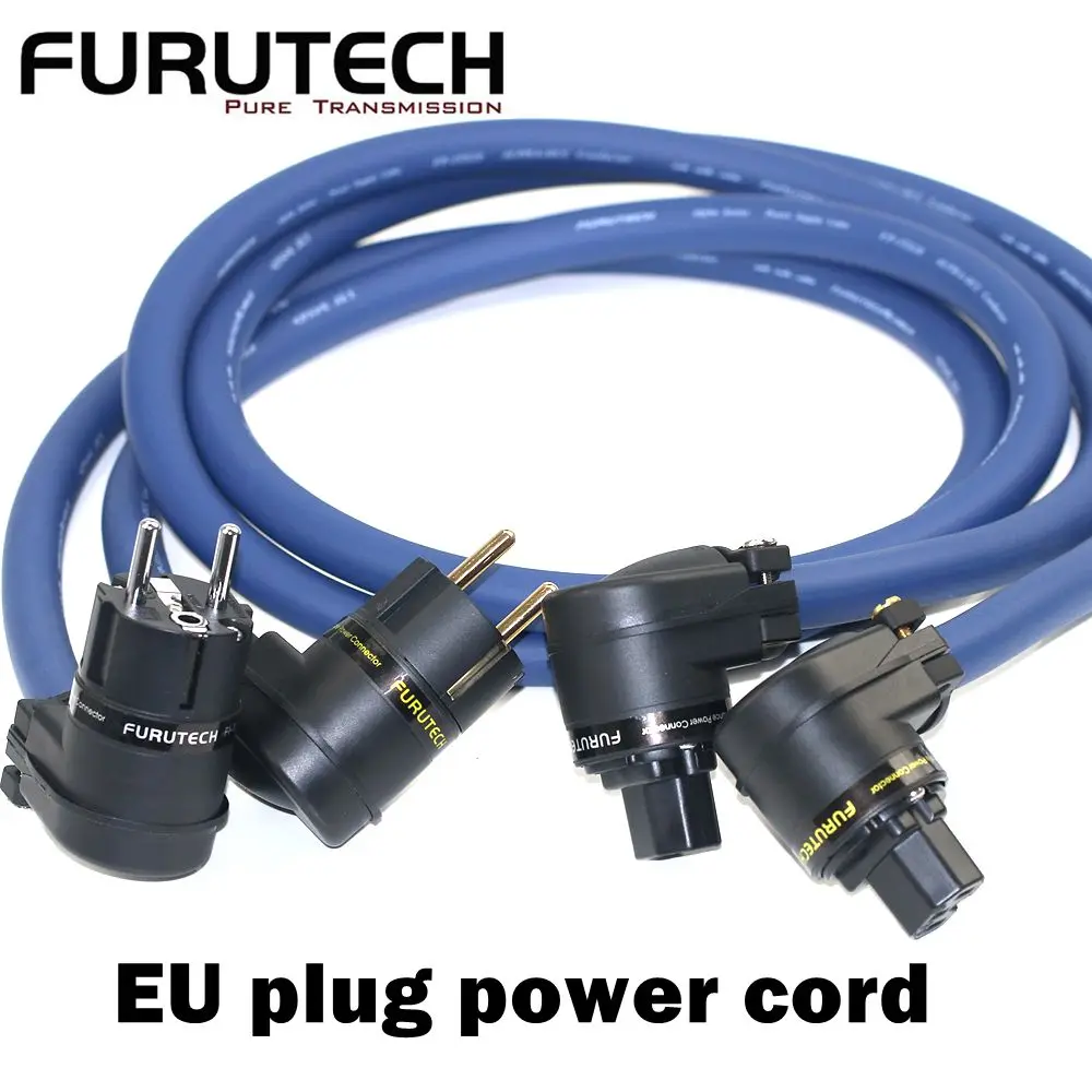 Hi-Fi Furutech Fp-3Ts20 Pcocc Audio Power Blaster Cd Livello Anteriore E Posteriore Spina Europea Cavo Di Alimentazione