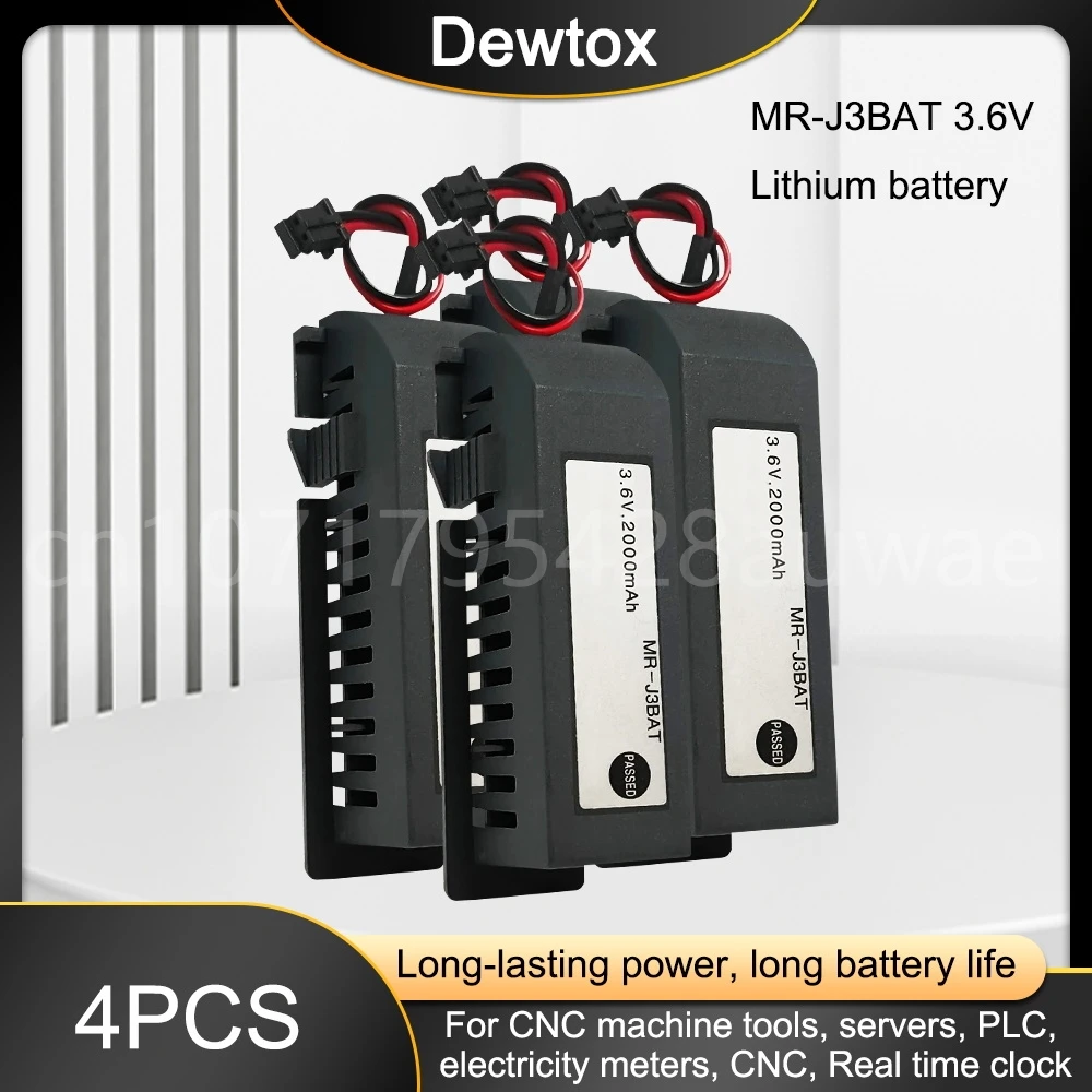 

4PCS 100% Orginal Brand New MR-J3BAT C119A 3.6V 2000mAh Li-on PLC Battery Pack for CNC System M70 Servo