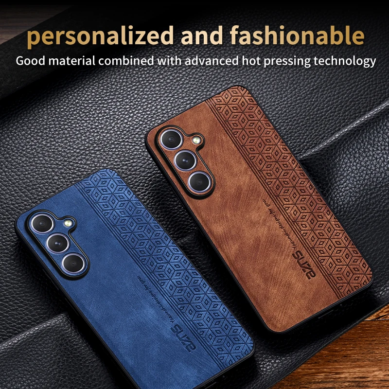 Shockproof Matte Leather Case - Soft Back Cover with Skin Feel Finish