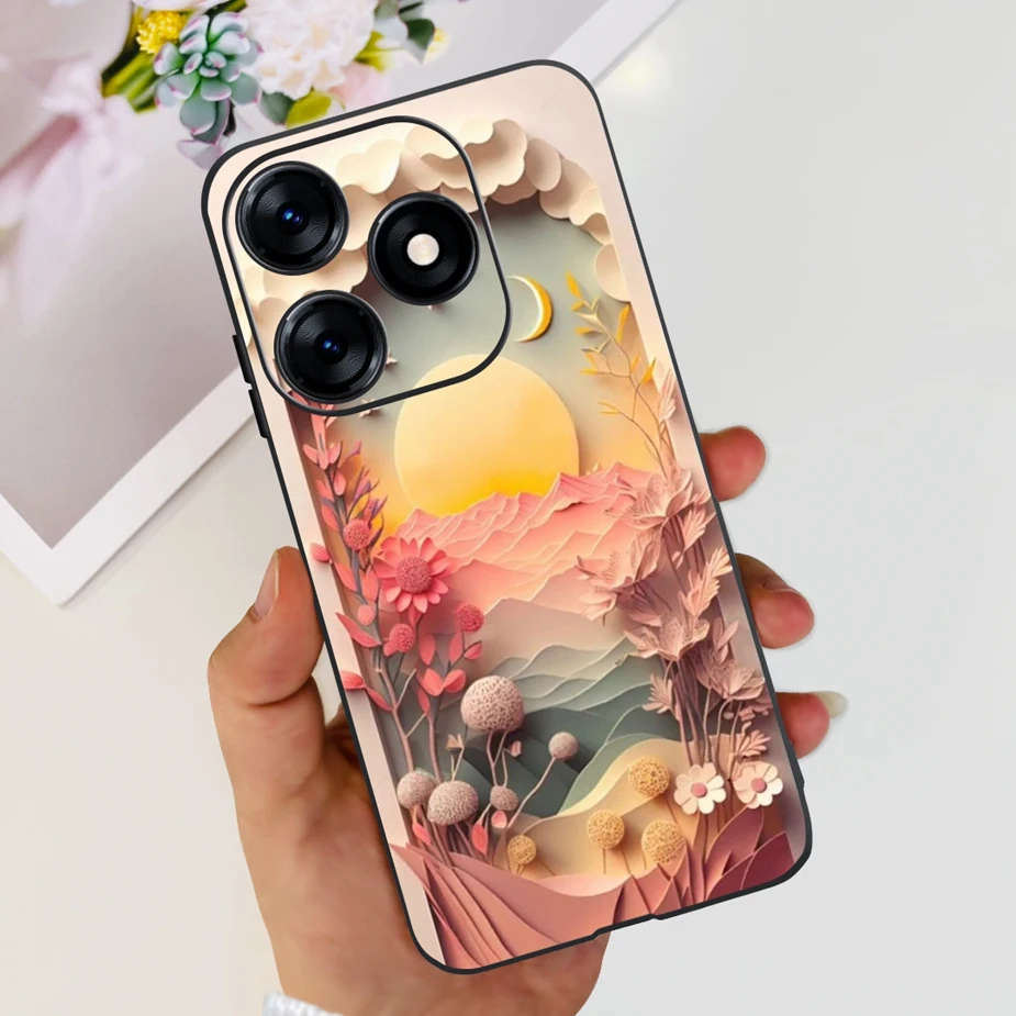 Stylish Painted Soft TPU Phone Case Cover