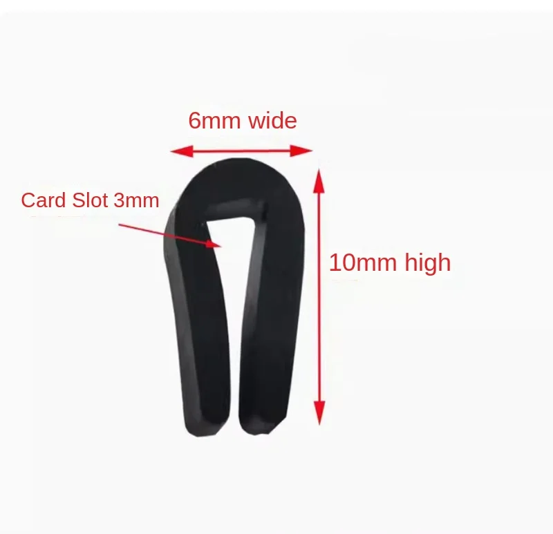 Black Rubber Edge Strip U Section - Anti-Oil Seal & Edge Protector, Various Lengths Available