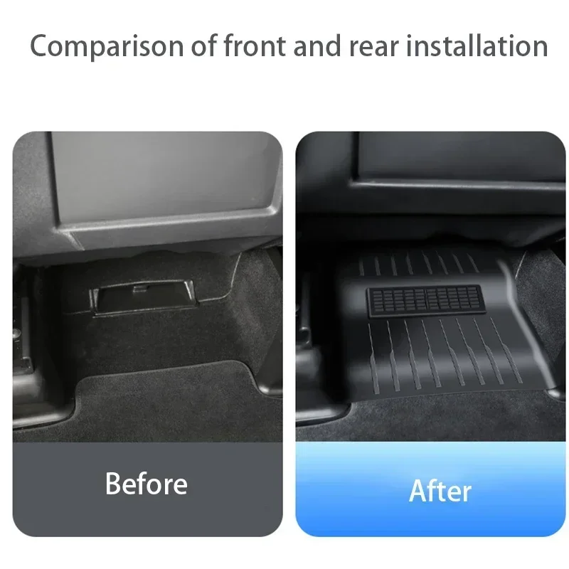 2PCS Seat Under Outlet Hood Underseat Vent Protection Cover Air Outlet Anti Blocking Shell for Tesla Model Y 2020-23 Accessories