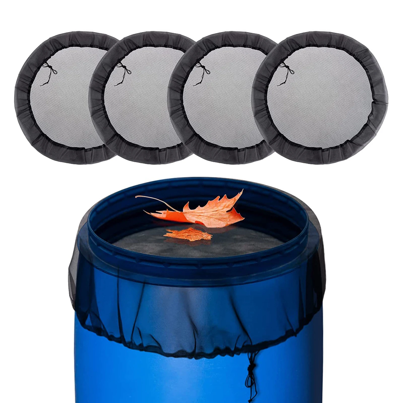 Durable-Mesh-Cover-Netting-For-Rain-Barrels-PE-Water-Collection-Buckets ...
