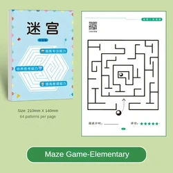 Children's Maze Puzzle Book: Educational Toy for Cognitive Development and Focus (Beginner Level)