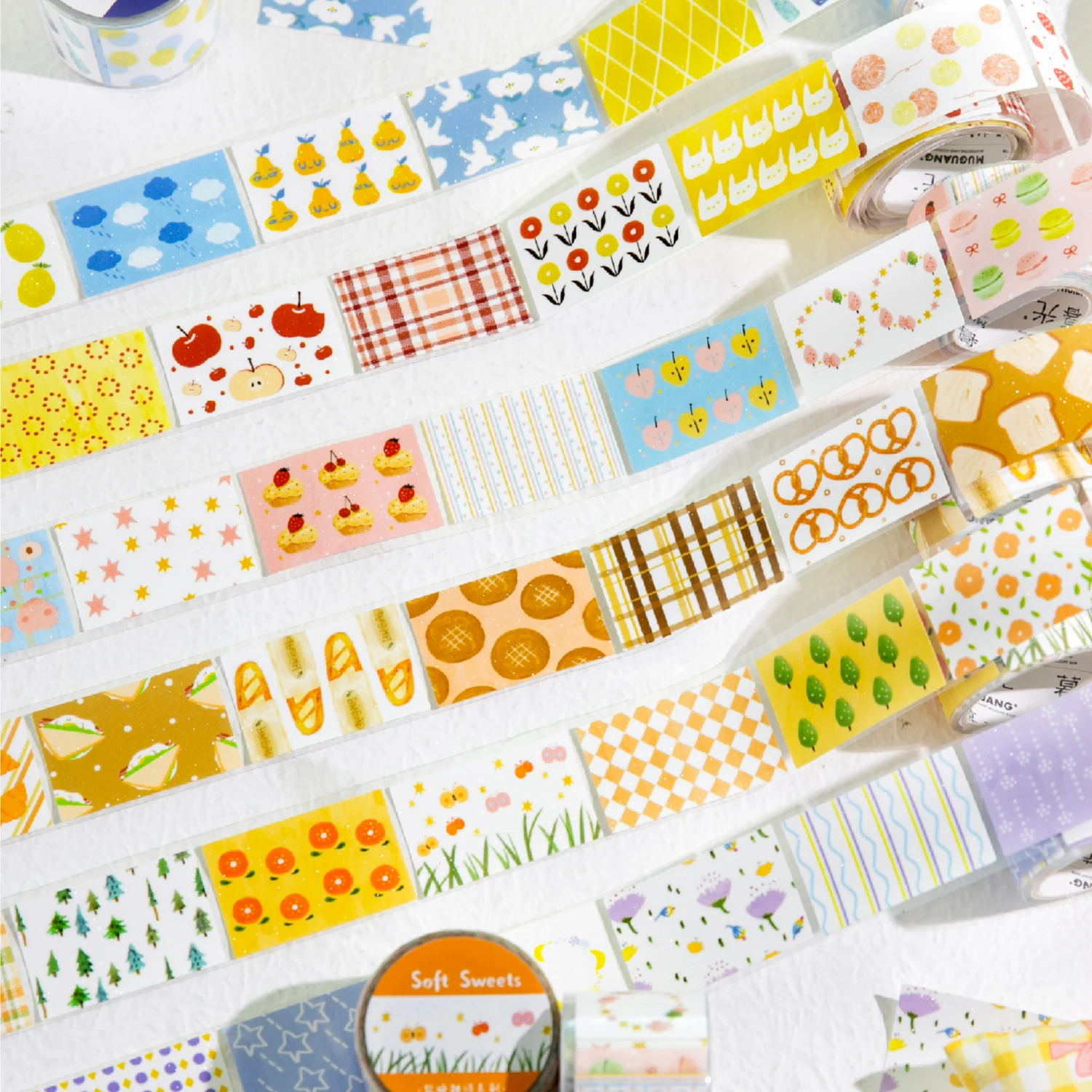 Aesthetic Washi Tape Set for Scrapbooking and Decorative Stationery