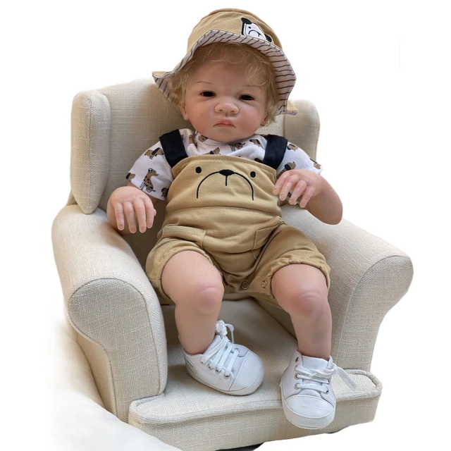 Realistic boy baby reborn doll 20 inch soft cloth body silicone doll bebe  reborn menino bonecas children Birthday Gift - AliExpress