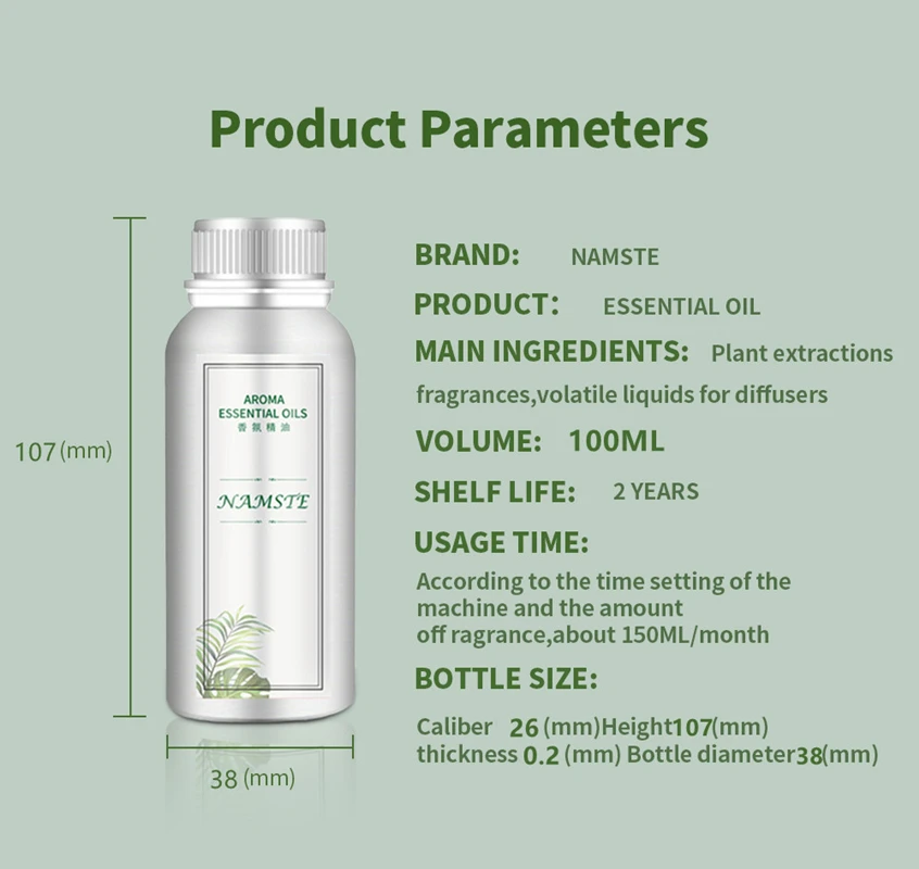 Namste Aroma Essential Oils, Perfume de Plantas