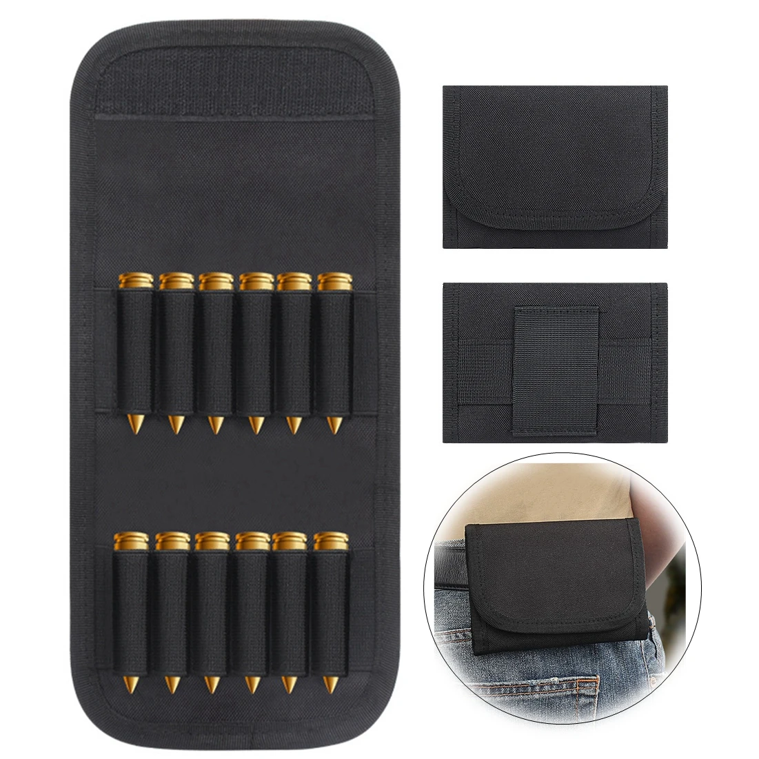 1PCS Round folding ammo carrying bag Soft shell bag