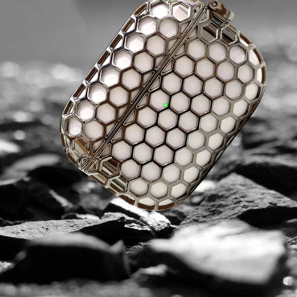 Galvanizado Metal para Airpods Pro Case Capa 2023 Novos Acessórios do Fone de Ouvido Protetor Oco para Fora Design para Airpods Pro Case - Image 5