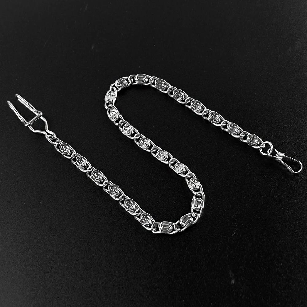 Vintage Metal 37.5cm Albert Vest Chain with Lobster Claw Clasp Design Pocket Watch Stand Single Buckle Link Vest Chain Accessory pocket watch chain