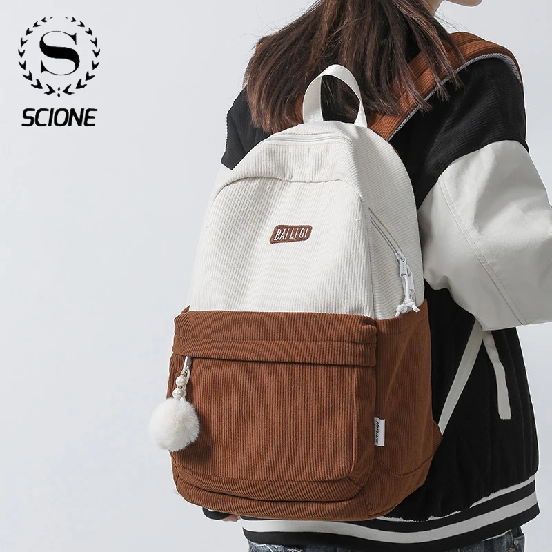 

Scione New Fashion Brand Design Unisex Soft Handle Daily Life Casual Double-Shoulder Travel Backpack School Bags For Teenagers