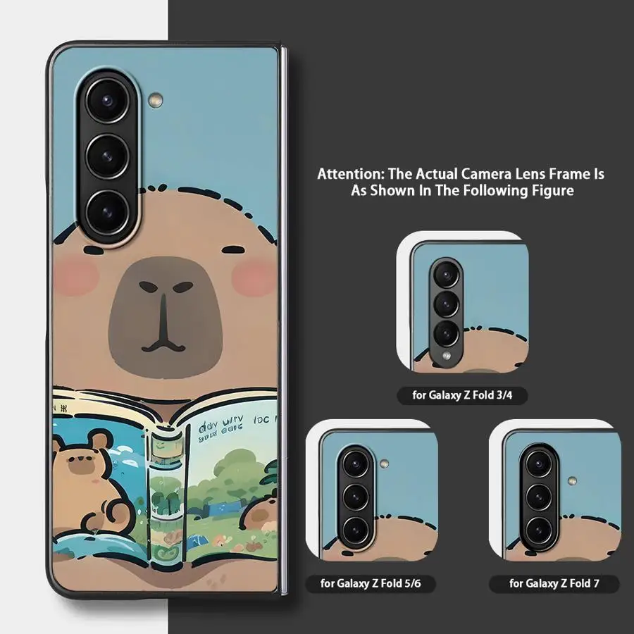 Cartoon Cute Capybara Back Phone Cover Case